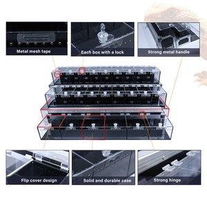 Valigia da trasporto in alluminio personalizzata anti-fuga per fiere, con chiusura sicura e flusso d'aria ottimizzato, per <span class=keywords><strong>teca</strong></span> espositiva di <span class=keywords><strong>serpenti</strong></span> e rettili - Product Image 3