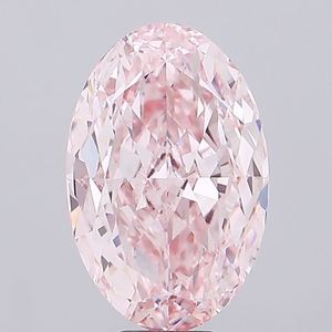 Diamant ovale de qualité supérieure, cultivé en laboratoire, rose intense fantaisie, pureté VS1, polissage excellent, certifié IGI, diamant non monté, export. - Product Image 1