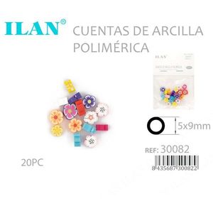 Perline in Argilla Polimerica Ilan 5x9mm a Forma di Fiore, Confezione da 20 Pezzi - Product Image 3