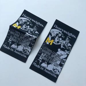 Étiquettes de vêtements personnalisées en satin autocollantes, directement de l'usine 2026, avec logo de marque et design personnalisé, étiquettes tissées pour sacs - Product Image 2