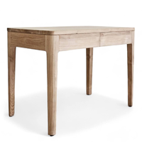 Ensemble de salle à manger d'extérieur au design contemporain avec structure en teck, matériau durable et écologique pour jardin et extérieur