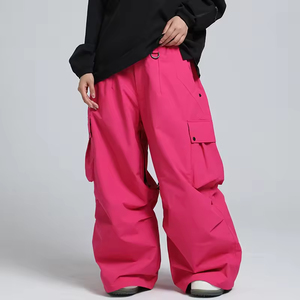 Pantalones de Nieve Cargo Holgados Impermeables Color Verde Oliva para Hombre con Cierre de Cremallera y Tecnología Gore-Tex para Esquí y Snowboard - Product Image 5