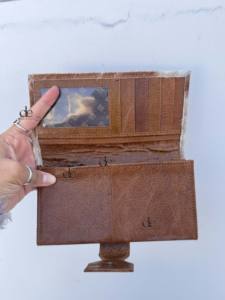 Portefeuille en cuir de fourrure de vachette embrayage cheveux sur peau fourrure multi-usages sac à main en cuir de veau pochette pochette Western femmes utilise pochette - Product Image 5