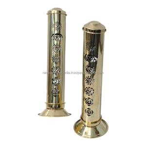 Soporte de latón para varillas de incienso con diseño de chakra, ecológico, para meditación, hogar, templo, primavera, verano, invierno - Product Image 1