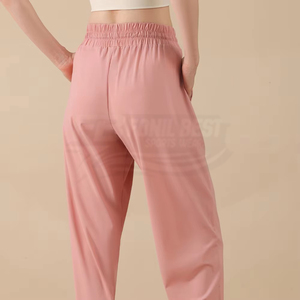 Pantalon de yoga taille haute à motif écossais effet glaçon, double poche latérale, sans couture, grandes tailles, services OEM en gros - Product Image 4