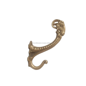 Excellent crochet équestre en laiton doré d'une seule pièce en gros crochet mural Type d'installation facile crochets incroyables à prix compétitif - Product Image 6