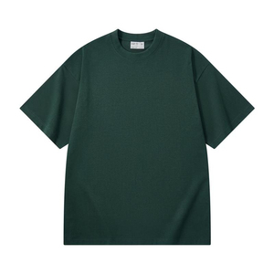 T-shirt pour homme à manches longues, col rond, coupe ample, respirant, 280 GSM, 100% coton, avec impression numérique sur le devant, logo personnalisé - Product Image 5