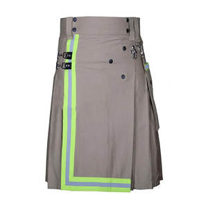 Kilt tactique moderne en mélange de coton fait main pour pompiers, style Highland 2026 - Product Image 3