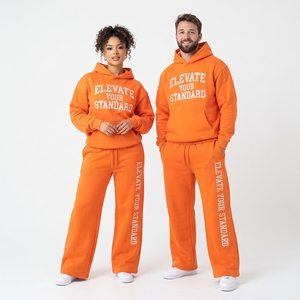 100% Cotton Fleece Zipper Hoodie <b>Sweatpants</b> Winter Heavyweight Zipper Tracksuit Men Women <b>Oversized</b> Printed Tracksuits Unisex - Product Image 4