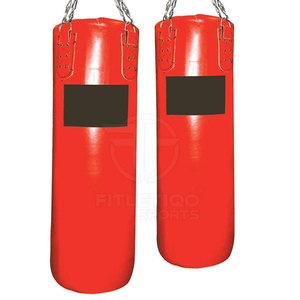 New Arrival Leather <b>Standing</b> Punching Bag FITLETIQO SPORTS FS-2005 Private Label Low MOQ Made Pakistan Adjustable Height Light - Product Image 3