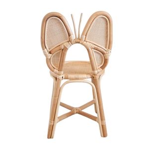 Silla Infantil de Ratán con Diseño de Mariposa, Muebles para Niños, Habitación Infantil, Venta al por Mayor, Diseño Único, Asiento Infantil de Alta Calidad, Precio de Fábrica - Product Image 1