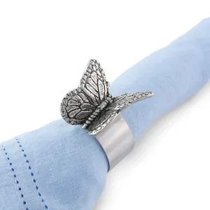 Servilletero de Aluminio Hecho a Mano con Forma de Mariposa, Decoración Rústica de Lujo Estilo Americano para Restaurantes Elegantes - Product Image 3