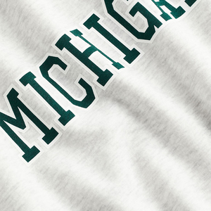 Sweat-shirt oversize à col rond pour femme, motif Lake City, épaules tombantes, mélange de coton tricoté, automne-hiver, logo frontal - Product Image 6
