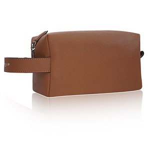 Direct Wholesale Custom Leather <b>Toiletry</b> <b>Bag</b> Genuine Leather Travel Dopp Kit <b>Men</b> Shaving Cosmetic Wash <b>Bag</b> LYG-0159 - Product Image 5