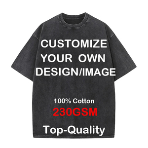 Camiseta de Algodón Gris Oversize de Último Diseño 2026 para Hombre, Cuello Redondo, Manga Corta, Estilo Casual, Aspecto Lavado, Diseño Liso - Product Image 6