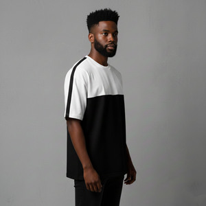 T-shirt Homme Coupe Boxy Épaules Tombantes Couleur Personnalisable 100% Coton 210 GSM Épais pour l'Été – Vêtement Urbain Tendance - Product Image 3