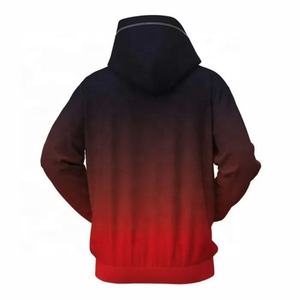 เสื้อฮู้ดสวมหัวสำหรับผู้ชายโอเวอร์ไซซ์ย้อมสีผ้าฝ้าย100% พิมพ์ลายนูนปรับแต่งได้ - Product Image 2