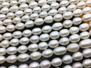 Perlas de Arroz Ovaladas Blancas de Agua Dulce de 3-4mm, Hilo Suelto para Fabricación de Joyas, Venta al por Mayor, Estilo en Tendencia 2026 - Product Image 4