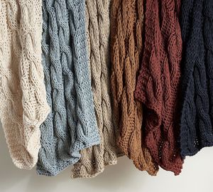 Latest Color 100% Chunky Knitted Luxury Eco-Friendly All-Season <b>Throw</b> Blanket Bulky Large Cable Knitted Soft Cozy Sofa <b>Bed</b> Decor - Product Image 6