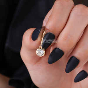 ต่างหูเงินแท้ S925 ประดับเพชรโมอิสซาไนต์ทรงกลมเจียระไนแบบบริลเลียนท์ สำหรับผู้หญิง คุณภาพ VS EF น้ำหนักสองกะรัต ของขวัญวันครบรอบแต่งงาน - Product Image 2