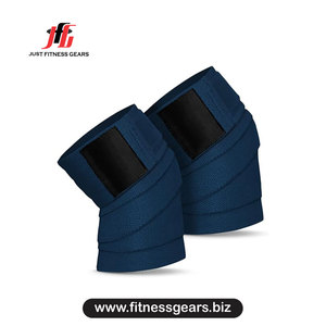 Genouillère en néoprène rouge réglable et respirante avec fermeture auto-agrippante unisexe pour la protection en musculation - Product Image 2