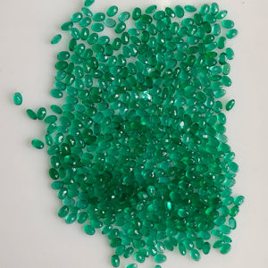 Ónix Verde Natural, Corte Ovalado de 3x2MM, Gema Suelta de la Mejor Calidad para Joyería, Gemas de Red Mountain - Product Image 3