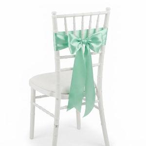 Cinta de Satén Verde Menta de 25mm de Una Cara, 5 Rollos x 8 Metros, para Exhibiciones en Tiendas, Decoración de Eventos, Lazos para Sillas, Hoteles, Venta al Por Mayor - Product Image 2