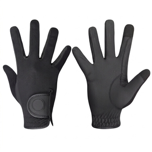 Gants d'équitation en cuir d'été respirants, ajustables, durables, coupe-vent et antidérapants - Product Image 3