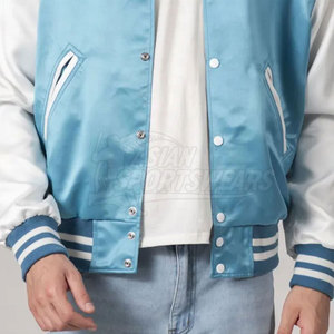 Chaqueta de Satén para Hombre, Corte Holgado y Moderno, Cómoda para Adultos, Precio al por Mayor, Proveedor de Ropa - Product Image 6