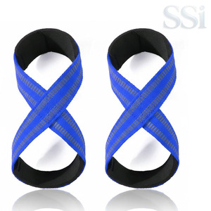 Sangles de musculation standard en forme de 8 pour l'entraînement en salle, bandes de maintien de poignet à forte adhérence pour les haltérophiles professionnels - Product Image 1