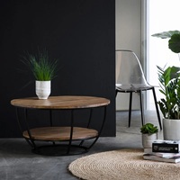 Table basse Vandana Nimbus Hexa en bois de manguier
