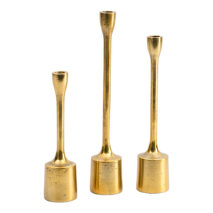 <b>Brass</b> <b>Candlestick</b> Holder with Black Rope Detail Gold Finish Durable Metal Home Decoration Metal Home Decoration Tabletop Holder - Product Image 5