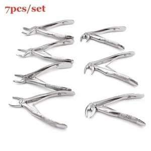 Kit de forceps d'extraction dentaire pour enfants Jamso Industries, 7 pièces, certifié CE ISO13485 - Product Image 1
