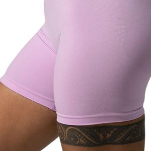 Women's Lavender Pump High Rise <b>Short</b> High Waist Stretch Seamless Workout <b>Shorts</b> <b>Gym</b> Fitness Training Activewear Wear - Product Image 4