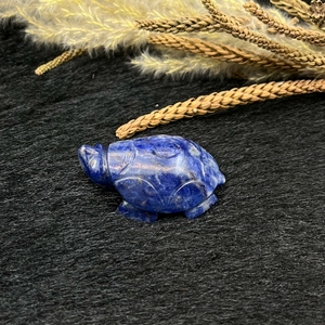 Natural Sodalite Tortoise Carving Blue Sodalite Turtle Healing Crystal For Reiki Feng Shui Decor Wholesale - Product Image 2