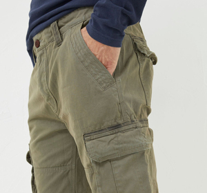 Pantalon cargo pour homme en toile de coton, style tactique, ample, décontracté, pour la randonnée et les activités de plein air, logo personnalisé, vente en gros - Product Image 6