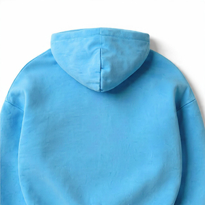 Hoodie Premium Automne en Coton Uni avec Logo Frontal, Molleton Doux Brossé, Coupe Décontractée, Poignets Côtelés, Coupe Oversize Classique - Product Image 6