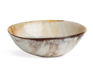 ชุดชามฮอร์นขัดเงา3อันโดยช่างฝีมือ-จานเสิร์ฟอาหารที่บ้านเป็นมิตรต่อสิ่งแวดล้อมทันสมัยสำหรับของขวัญในสต๊อก - Product Image 4