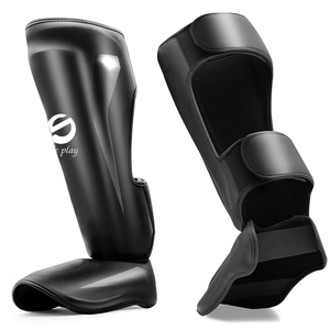 Professional High Quality PU Leather Taekwondo Kickboxing <b>Shin</b> <b>Guard</b> Custom Logo Size and Color Boxing <b>Shin</b> <b>Guard</b> - Product Image 1