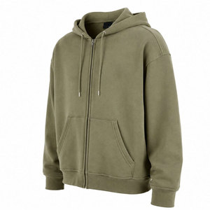 Custom Size Men's High Quality Oversized <b>Full</b> <b>Zip</b> <b>Hoodie</b> Kangaroo Pocket Ribbed Cuff Tactical Design Indoor Outdoor Wear <b>Hoodie</b> - Product Image 6