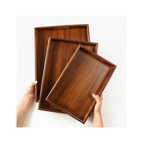 Bandeja de Madera Elegante Hecha a Mano para Servir en la Mesa del Comedor, Cocina, Desayuno, Café, Té, Hogar y Servicio de Hostelería - Product Image 4