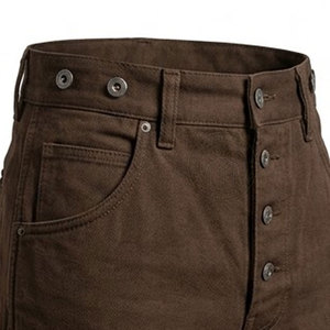 Pantalon en toile de qualité supérieure, design classique de la guerre civile, coutures solides, finition lisse, léger et résistant. - Product Image 5