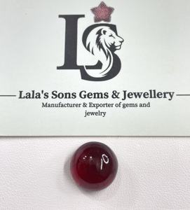Cabujón de Rubí Rojo Rosado Natural de Primera Calidad, 100 % Natural, 29.15 Quilates, Tratado Térmicamente, Forma Redonda, Gema Suelta para Joyería - Product Image 5