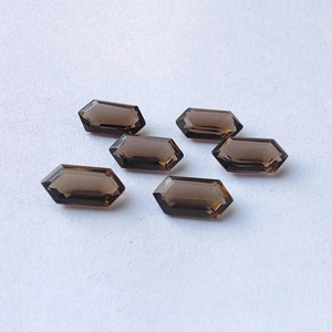 ควอตซ์รมควันคุณภาพ AAA+ ทรงหกเหลี่ยมขนาดใหญ่เจียระไนอย่างประณีต สำหรับทำเครื่องประดับ - Product Image 5