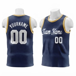 Custom Basketball Jersey Men's Sleeveless <b>Blue</b> Gold Number 00 Sublimated Breathable <b>Mesh</b> Team Apparel - Product Image 1