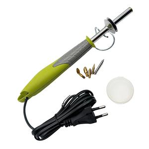 Nouveau kit de pyrogravure électrique 30W pour bois, ensemble d'outils de pyrogravure 220V avec fer à souder pour artisanat DIY et art, avec 5 pointes, emballage blister - Product Image 1