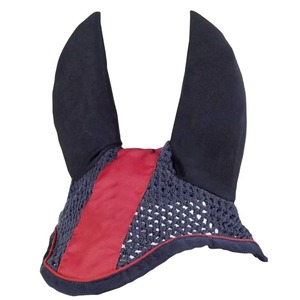 Cache-oreilles équestre le plus vendu, voile anti-mouches pour cheval avec logo personnalisé, couleur personnalisable, filet pour oreilles de cheval tricoté à la main, OEM - Product Image 4