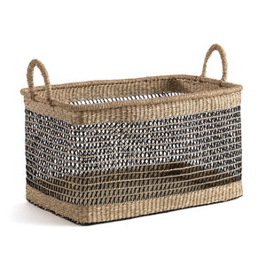 New Design Seagrass Eco-Friendly <b>Rustic</b> Multifunction Laundry Basket Handmade Home Storage Organizer Custom Color Available - Product Image 3