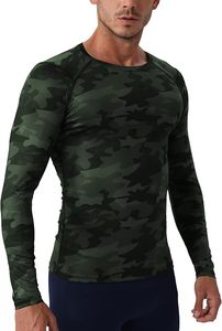 Men's Compression Long Sleeve Performance Shirt Premium Quick Dry Compression Base <b>Layer</b> <b>Top</b> Men's Athletic Compression Training - Product Image 4