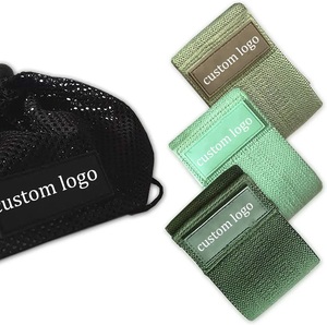 GHANI GROUP Printed TC Fabric Non-Slip <b>Workout</b> <b>Bands</b> Resistance Hip Circle Set for Fitness Bodybuilding Booty Stretch Glutes - Product Image 3